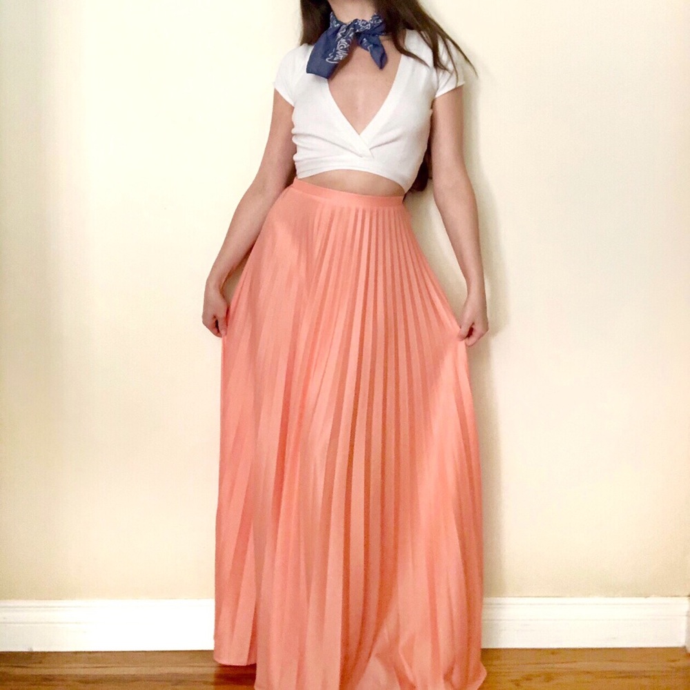 ❤️SOLD❤️ Vintage 70s Accordion Skirt - Picture 1 of 5